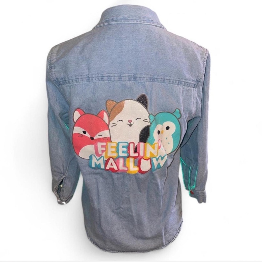 Squishmallows denim girls shirt size youth large